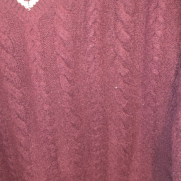 Victoria Secret Pink Purple V-Neck Sweater Size Xxl Nwt - Picture 6 of 8